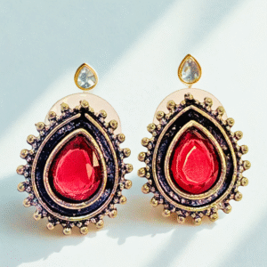 Royal Red Chand Teardrops