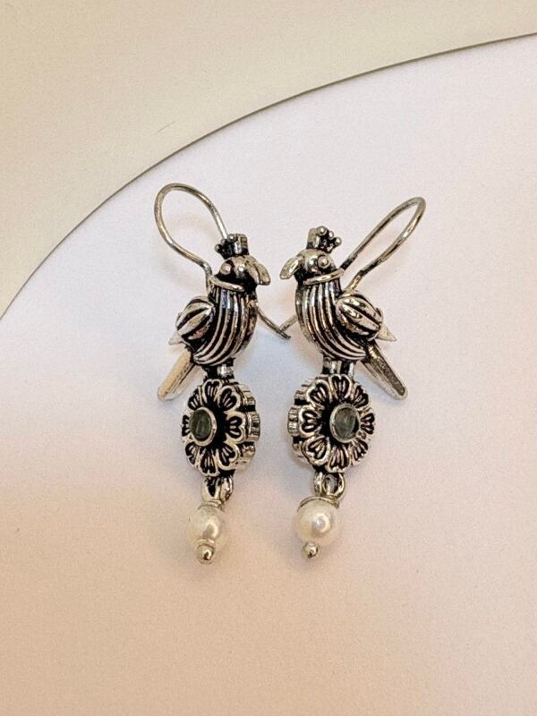 Twin Parrot Boho Jhumkis